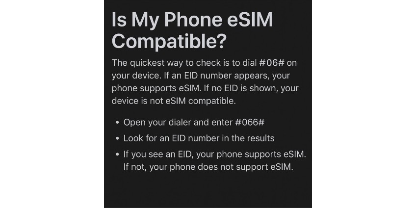 Is My Phone eSIM Compatible? How to Check and Supported Devices